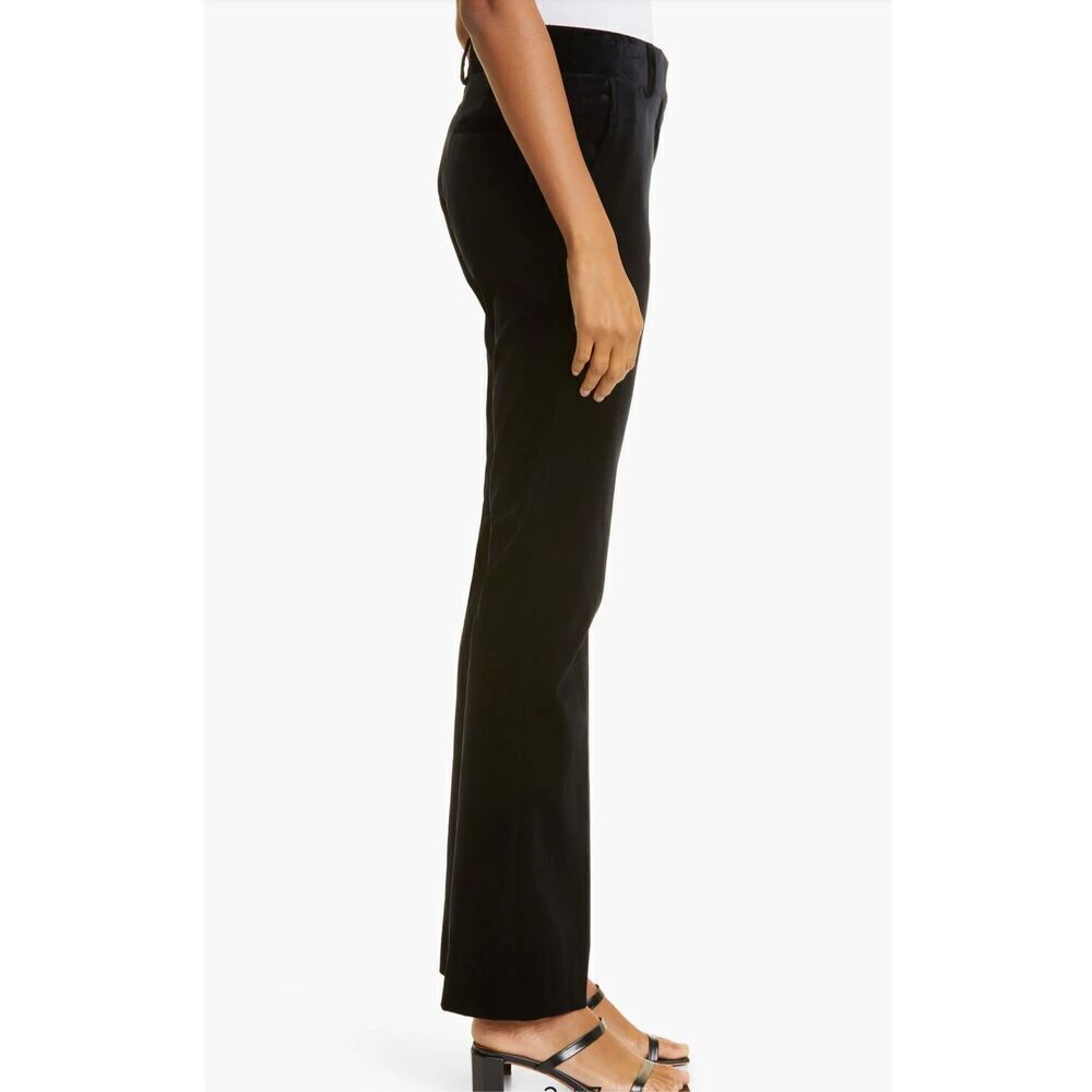 NWT Frame Sheen Noir Mini Boot Velvet Trousers Size 2 - Picture 3 of 13